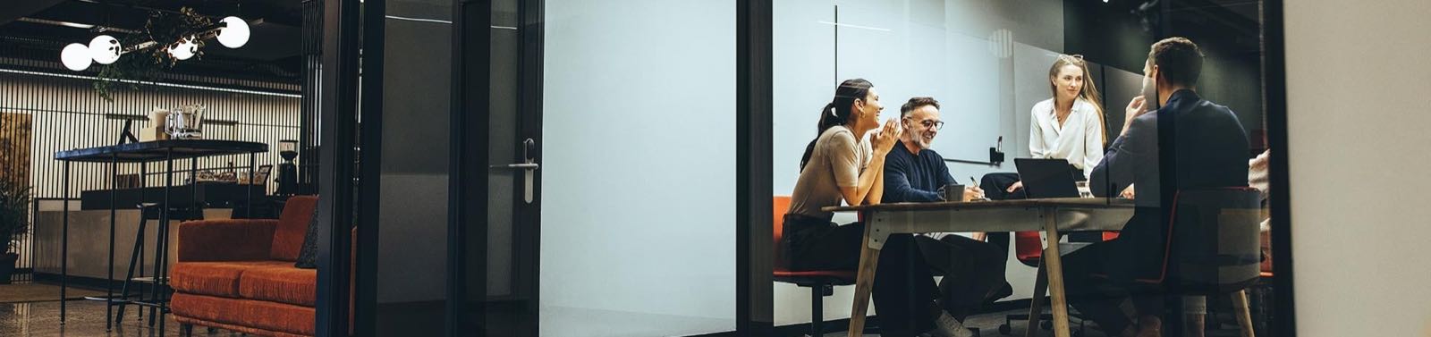 Team meeting in a modern office